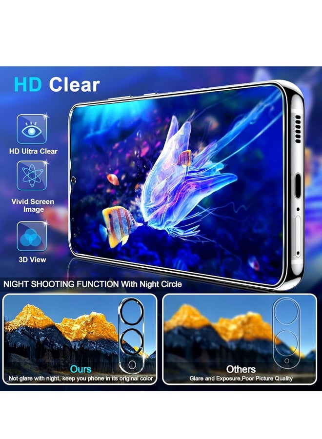 X-level for Samsung Galaxy S25 Edge Protector 4-in-1, 2 Pieces HD Tempered Glass Screen Protector, Back film & Camera Protector, Rugged Shockproof, Oil-Resistant, Anti-Scratch & Anti-Fingerprint Design (Hight Clear ) - Image 2