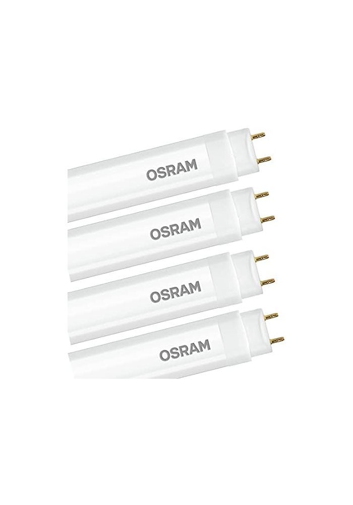 Osram LED Tube Light T8 Double Ended 10W Cool White Pack of 4 - Image 1
