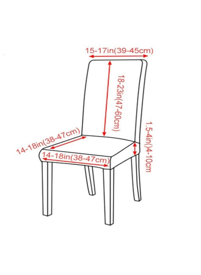 fashionhome Floral Design Dining Room Wedding Banquet Large Elastic Chair Slipcover High Back Stretchable Chair Cover  - Image 3