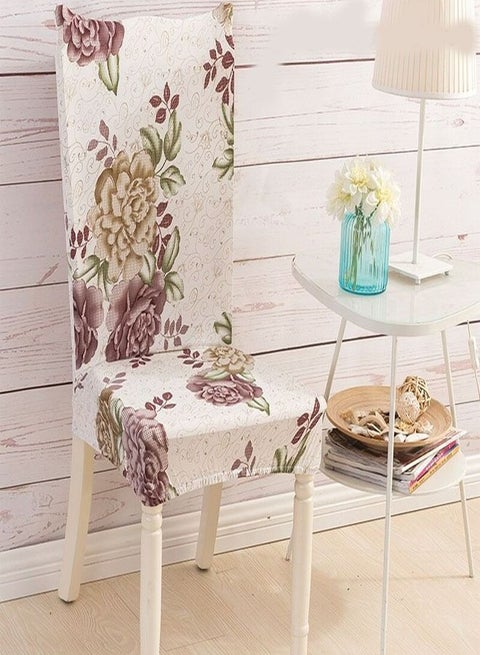 تصميم الأزهار غرفة الطعام مأدبة الزفاف كبير كرسي مرن Slipcover عالية الظهر غطاء كرسي مطاطي