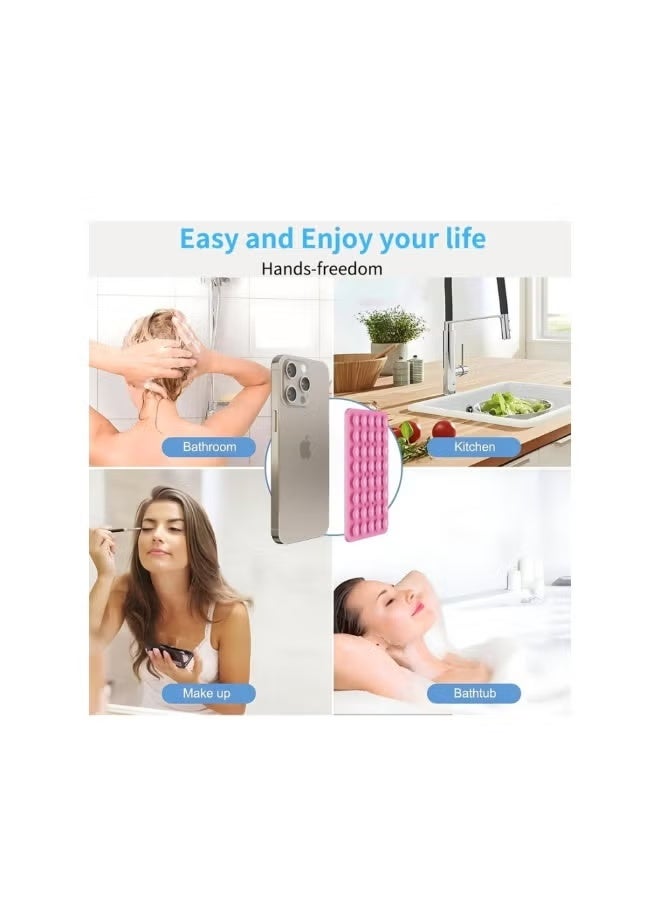 TIGER Black Silicone Pad High-Quality Non-Slip Accessory for Secure Phone Mounting, Stable Viewing and Hands-Free Use on Smooth Surfaces, Ideal for Car Dashboards, Office Desks, Kitchen Counters and Bedside Tables, Durable Washable Material for Everyday Convenience - Image 3