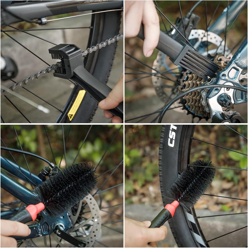 CXWXC Bike Cleaning Kit with Chain Scrubber, Brushes, Degreaser, and Lubricant - Image 5