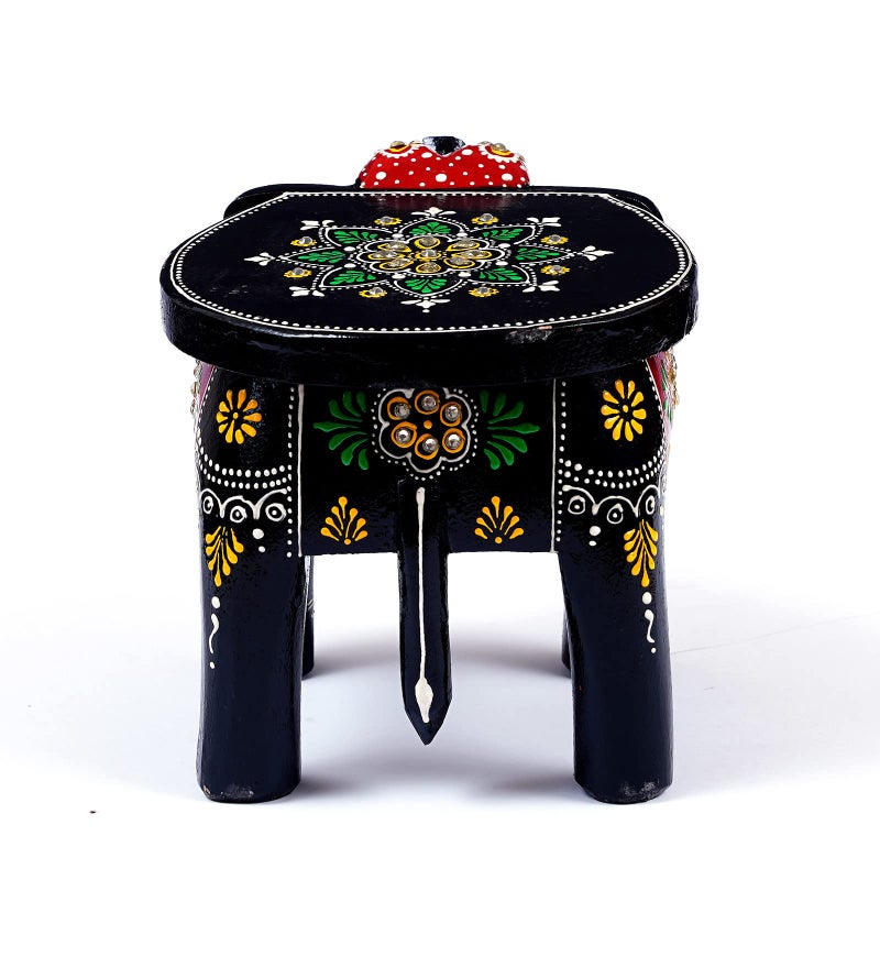 CRAFT TREE Wood Elephant Stool Showpiece Decorative Items Figurine for Home Decoration,Living Room Decor (CRTM512) - Image 5