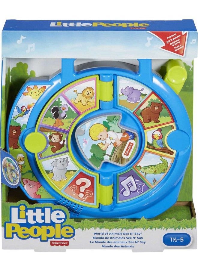 Fisher-Price Little People Toddler Learning Toy World Of Animals See ‘N Say With Music And Sounds For Ages 18+ Months  - Image 5