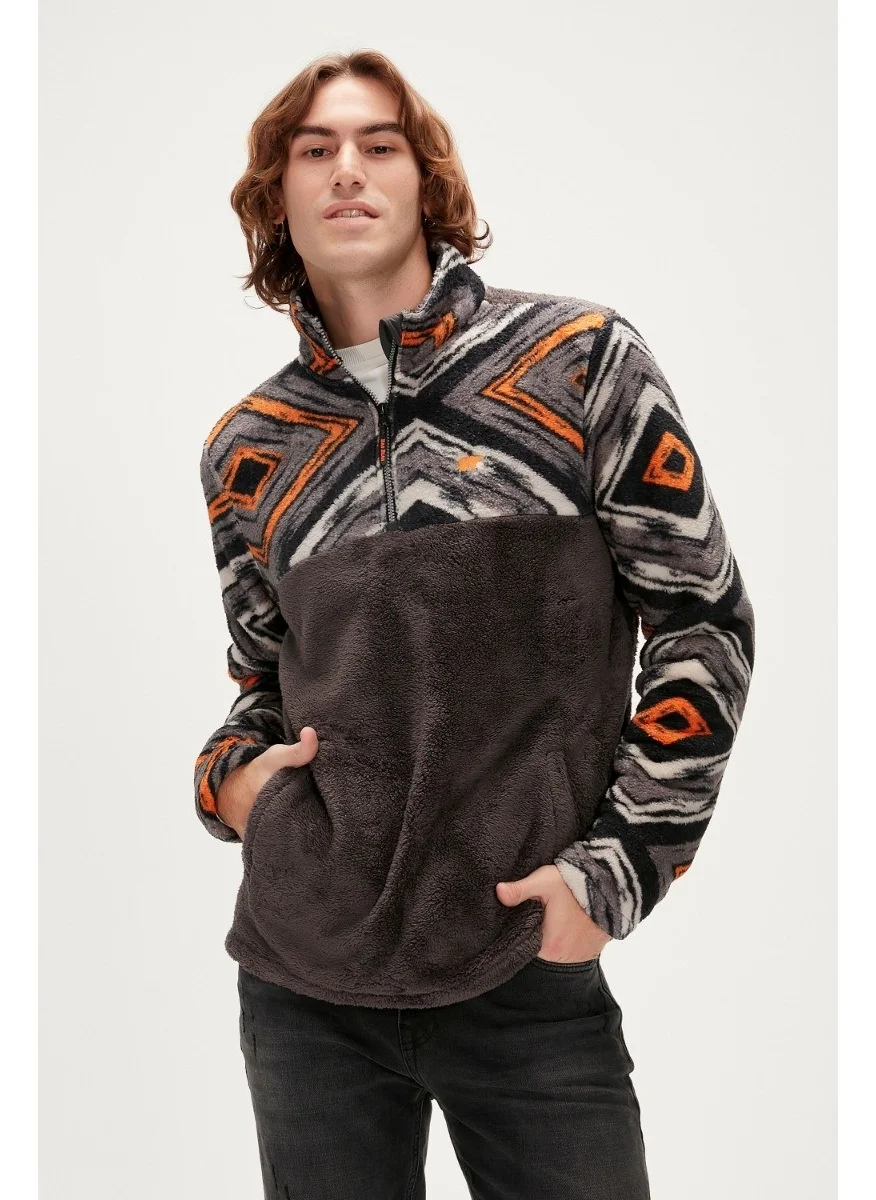 Bad Bear 23.02.29.002-C02 Afro Full-Zip Men's Plush Fleece