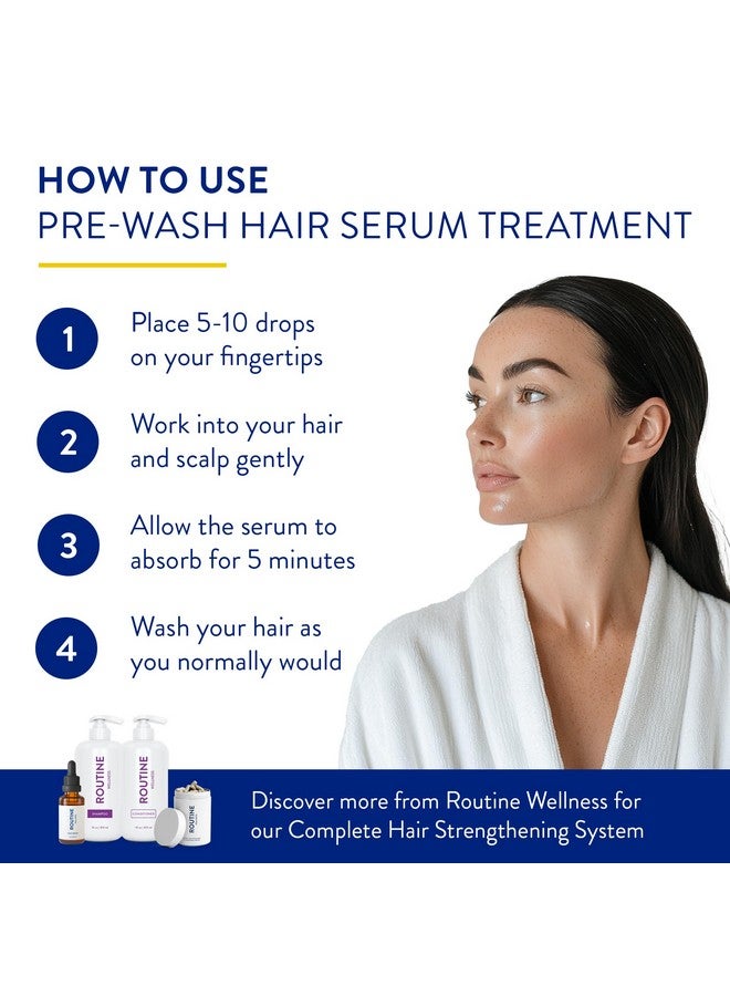 روتين  والنص سيروم روتين ويلنس للشعر الخفيف - علاج مغذي لفروة الرأس بزيت إكليل الجبل - يشجع على نمو شعر أقوى وأطول وأكثر صحة - 30 مل (عبوة من قطعة واحدة) - Image 3