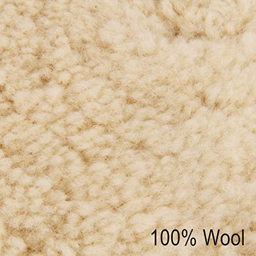 Makitoyo 3PCS Wool Buffing Pad Kit 8 Inch, 8" (200mm) 100% Natural Wool Hook and Loop Grip Polishing Pad for Car Polishing, Buffing and Cutting for Automotive, Marine and Epoxies - Image 4