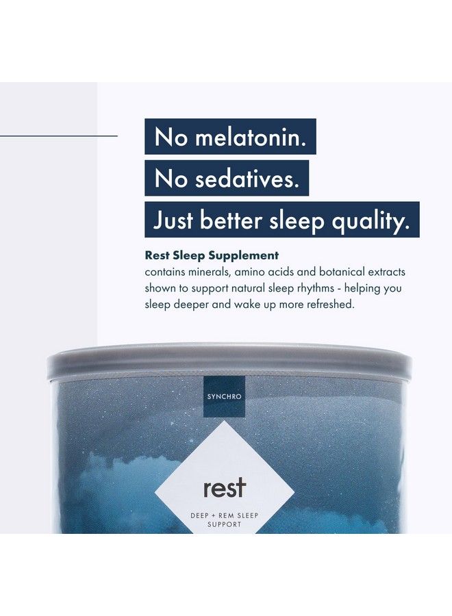 Rest Sleep Supplements Relaxing Sleep Aids For Adults Powdered Magnesium Supplement For Deep Sleep Support Nighttime Drink Sleep Supplement Sweet Lemon Flavor 175 Grams