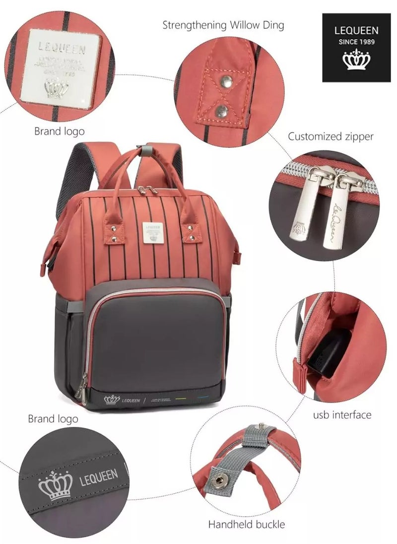 LEQUEEN - Lequeen Diamond 7TH Edition Soft Waterproof Original mommy bag - Image 1