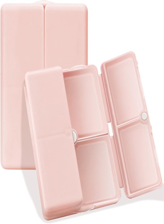 Prplet Tablets Pill Medicine Organizer Box - 7 Compartment Daily Storage Case for Vitamins, Supplements, Medication - Compact Travel Pill Container (Pink) - Image 1