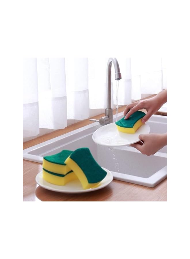 PROMASS 12 Pack Kitchen Cleaning Sponges - Non-Scratch Sponge Scrubber, Multi-Purpose Washing Up Pads for Pan, Pot, Garage, Bathroom, Furniture, Dishes, Car & Steel Wash - Image 2