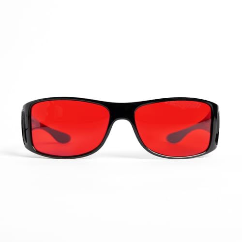 TrueDark Twilights Fitovers Premium Blue Light Blocking Glasses - Fits Over Prescription Eyewear - Blocks 99% of Blue, Violet and Green Light to Reduce Eye Strain - Designed by Dave Asprey - Image 1