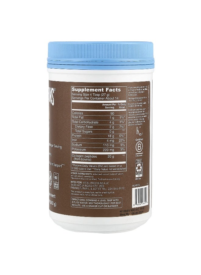 Vital Proteins Vital Proteins, Collagen Peptides, Chocolate, 13.5 oz (383 g)  - Image 2