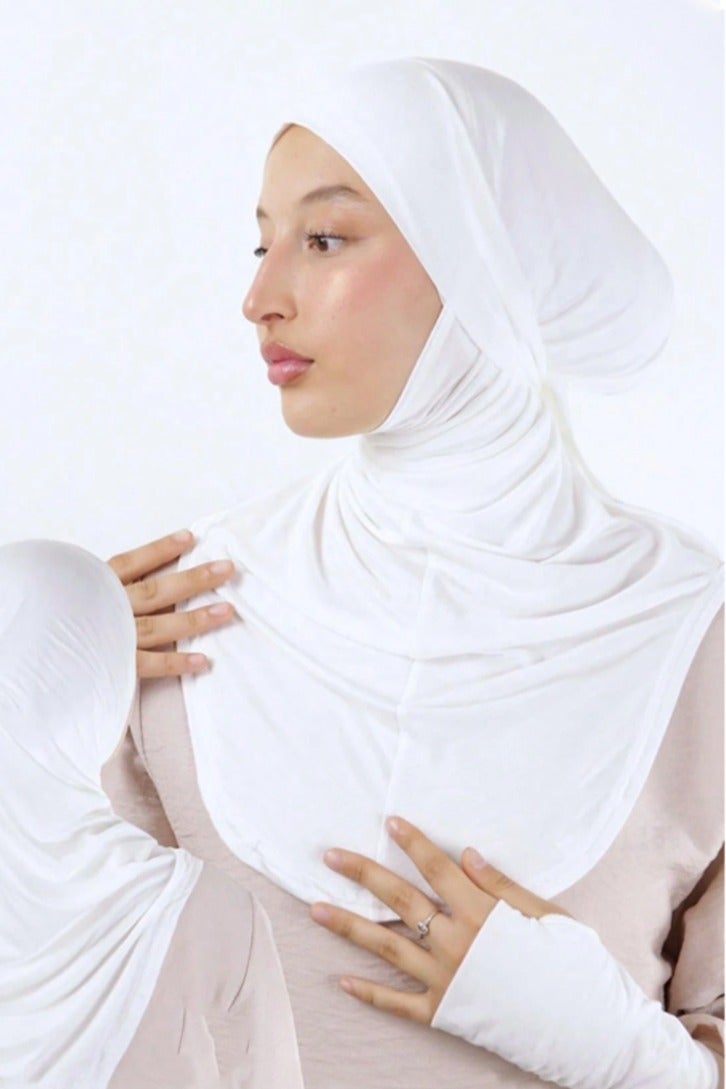 Women Inner Hijab Solid Color Balaclava Headscarf With Adjustable Back Tie For Abaya Elastic Breathable Versatile Headband Turban Full Neck Hijabs - Image 2