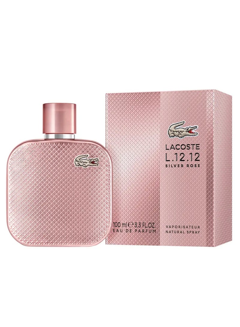LACOSTE L.12.12 Silver Rose EDP 100ml - Image 1