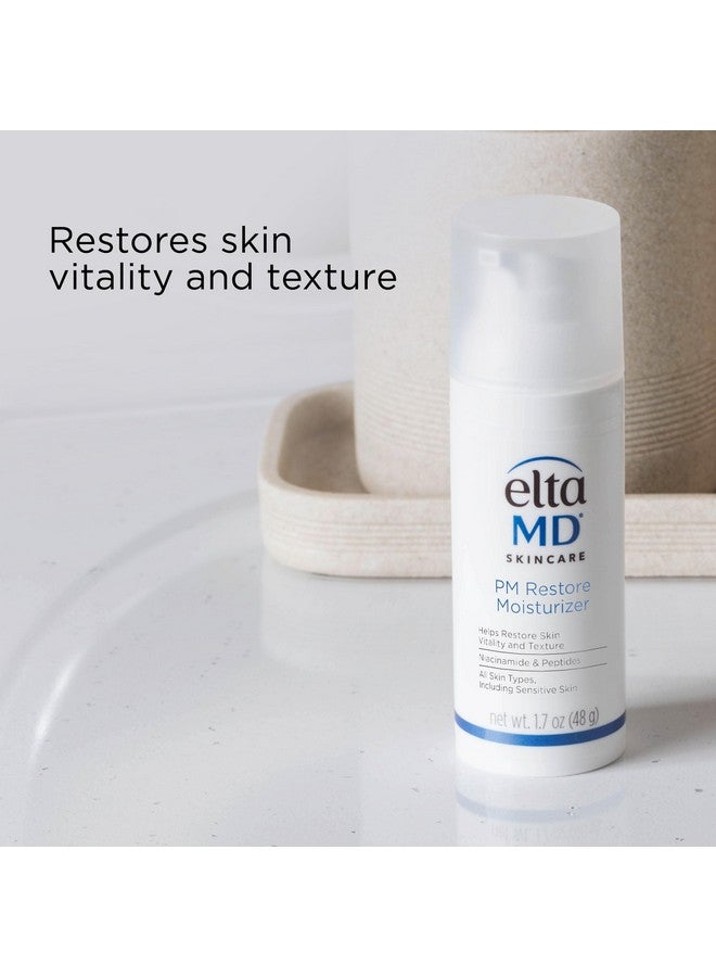 EltaMD PM Restore Face Moisturizer, Night Moisturizer for Face, Safe For All Skin Types, 1.7 oz Pump - Image 3