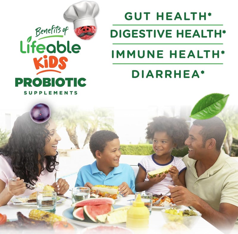 Lifeable Kids Probiotics Gummies  2 Billion CFU  Great Tasting Kids Probiotic Gummies  for Gut Health Digestive Support and Immune Support  90 Probiotic Gummies for Kids and Toddlers  Lifeable - Image 3