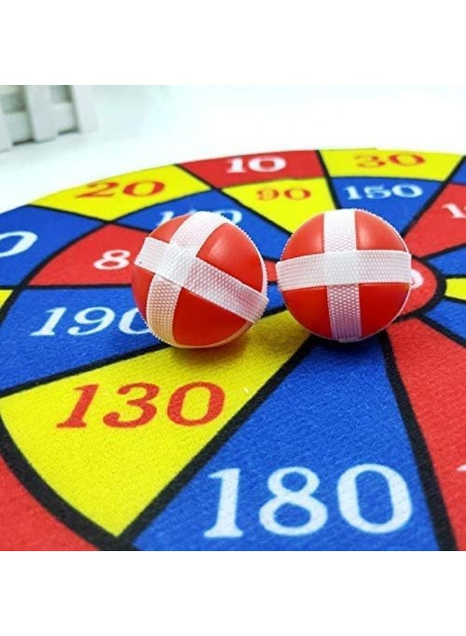 ECVV 28Cm Dart Board Set, Double-Sided Dart Board for Kids with 4Pcs, 2 Sticky Ball and 2 Sticky Dart, Foldable Indoor Outdoor Party Safe Dart Game Toy Sports Gifts for 3-12 Boys Kids Adult - Image 2