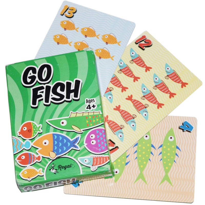 Regal Games Dedicated Card Game for Kids 4 5 6 7 8+ | Funny Travel Board Playing Game for Families (Go Fish) - Image 1