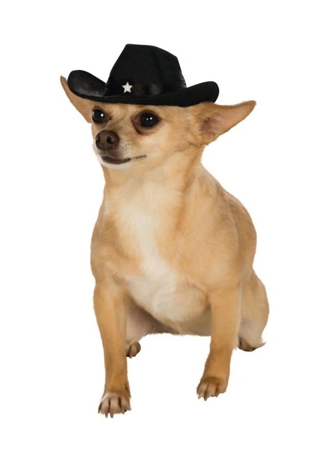 RUBIE'S Black Cowboy Hat for Pets, Small/Medium - Image 2