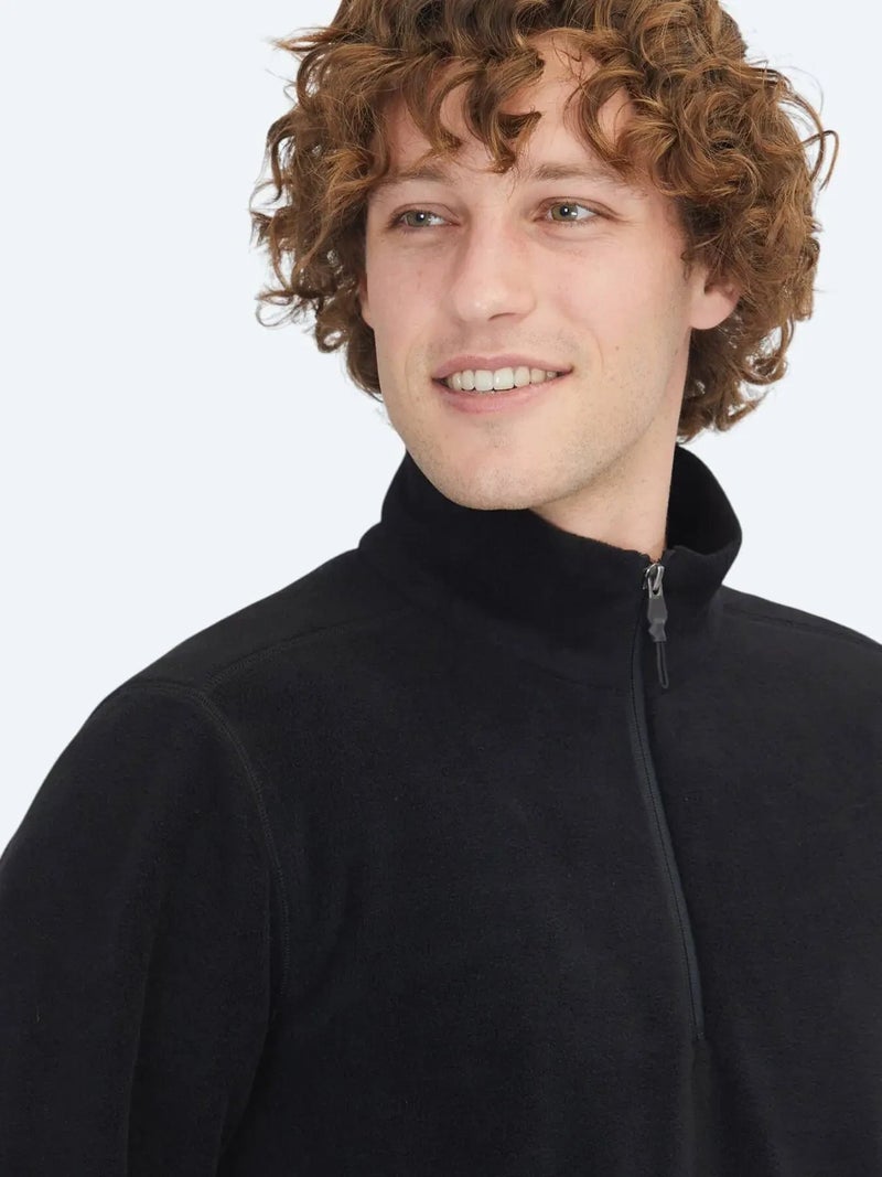 Kip Black Turtleneck Plain Sweatshirt - Image 4