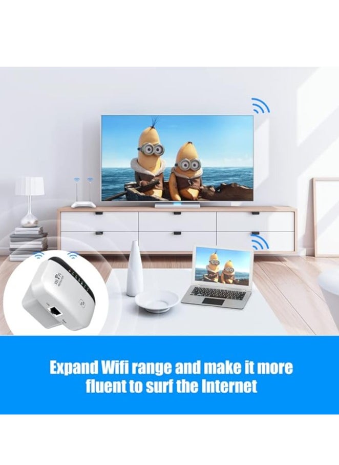 General - WiFi Booster, 2.4G Wireless Internet Amplifier for Home 300Mbps Superboost Wi-Fi Blast Range Repeater Wireless Mini AP Access Point Easy to Set Up and Cover (300M-New Chip) - Image 1