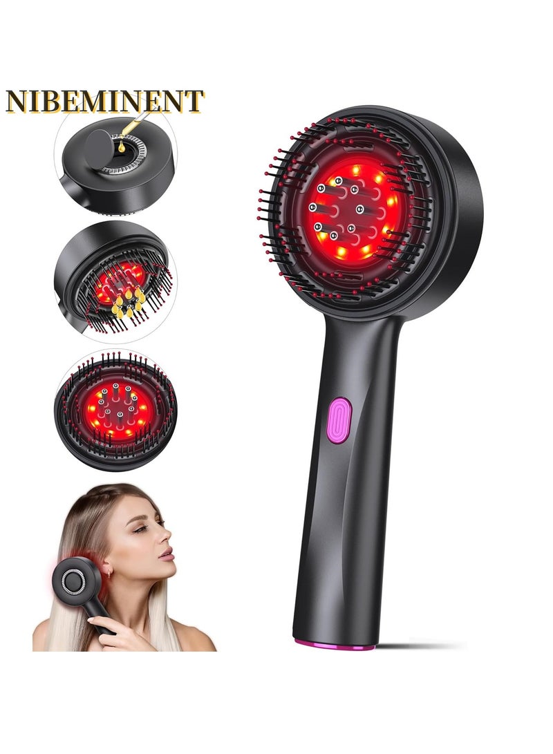 NIBEMINENT Scalp Massager Brush with Oil Applicator - Cordless Electric Hair Scalp Messenger, Shiatsu Head Massage, IPX7 Waterproof, Portable Deep Head Massager Comb For Hair Growth & Head Relaxation  - Image 1