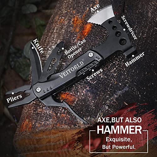 VEITORLD Christmas Stocking Stuffers, Gifts for Men Dad Husband, Unique Anniversary Birthday Gifts Idea for Him, Multitool Axe Hammer Camping Accessories, Cool Hunting Fishing Hiking Presents - Image 3