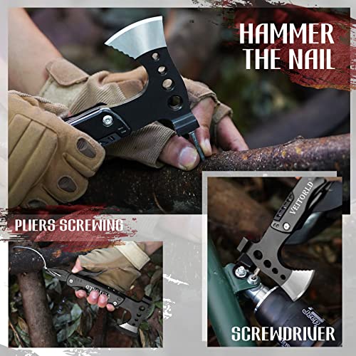VEITORLD Christmas Stocking Stuffers, Gifts for Men Dad Husband, Unique Anniversary Birthday Gifts Idea for Him, Multitool Axe Hammer Camping Accessories, Cool Hunting Fishing Hiking Presents - Image 5