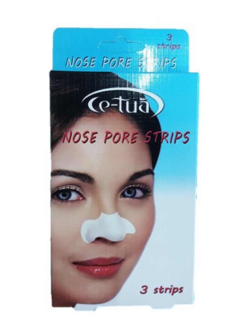 Ce-tua Nose Pore Strips - 3 Strips Blue 