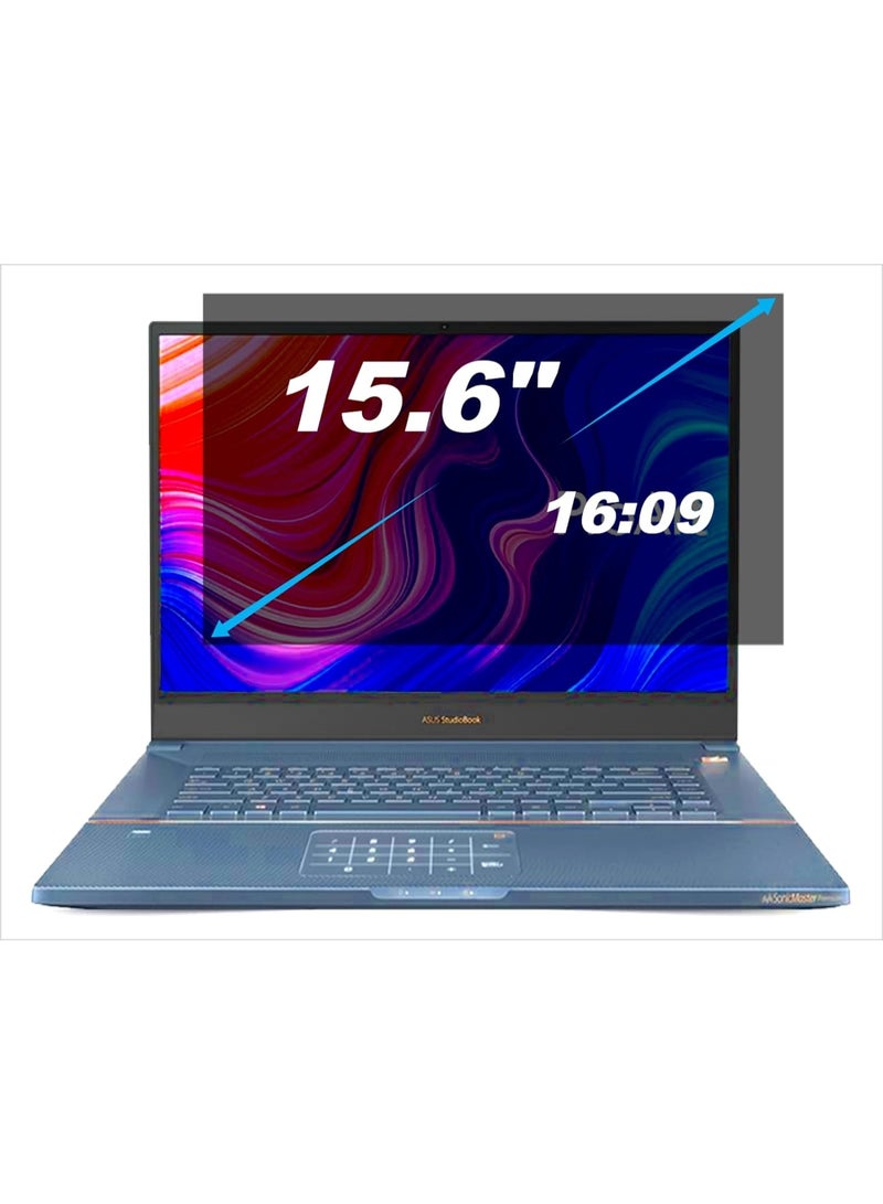Nano Laptop Privacy Screen 15.6 Inch 16:9, No Glue Computer Monitor Privacy Shield, Matte Anti Glare Blue Light Filter Compatible with Lenovo Hp Huawei Honor Xiaomi Redmi Dell Acer Asus Thinkpad Envy Xps - Image 1