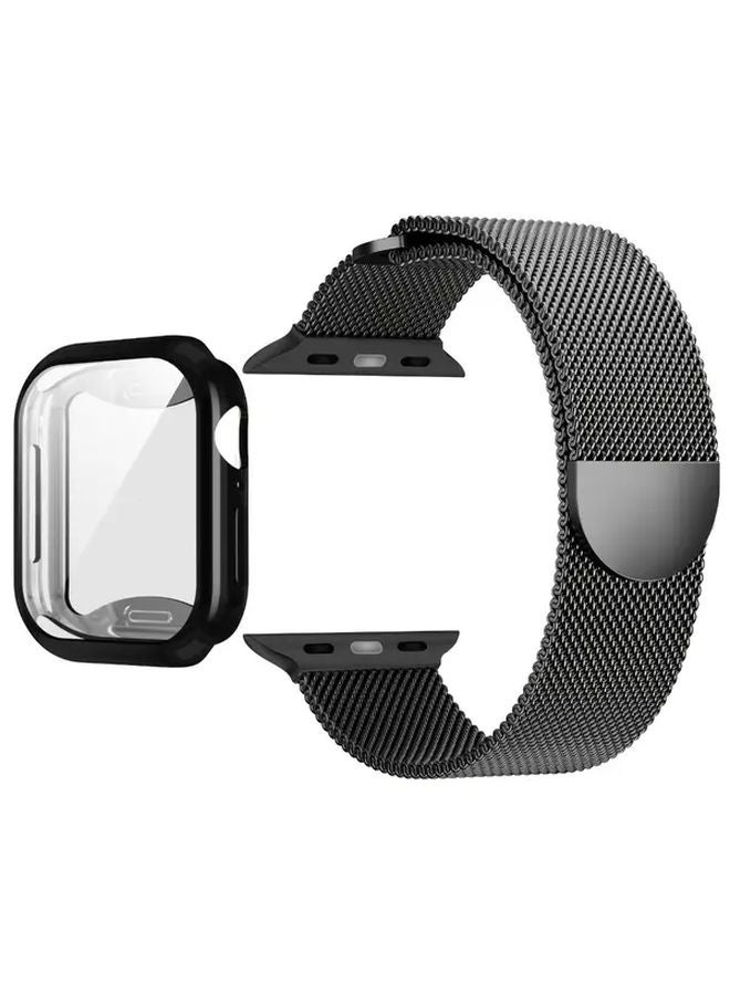 سوار ساعة ميلان المغناطيسي الوردي لساعة آي ووتش 40 ملم السلسلة 4 و 5 و 6 و SE - Image 2