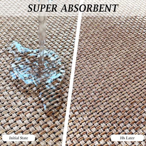 Artnice Small Kitchen Mats for Floor, 16x24 Rubber Backed Absorbent Kitchen Rugs, Woven Floor Runner Rug for in Front of Sink Door Hallway Home, Non-Slip Washable - Image 4