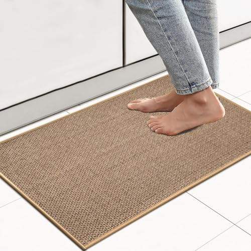 Artnice Small Kitchen Mats for Floor, 16x24 Rubber Backed Absorbent Kitchen Rugs, Woven Floor Runner Rug for in Front of Sink Door Hallway Home, Non-Slip Washable - Image 1