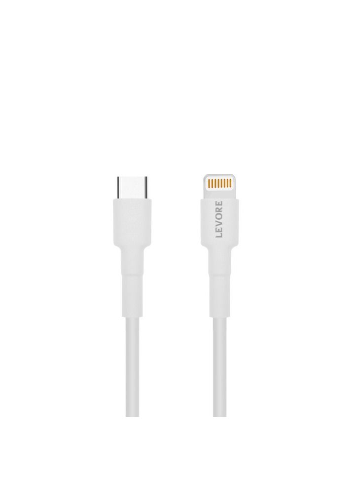 LEVORE Cable TPE Type-C to iPhone 1.8m Plastic - White