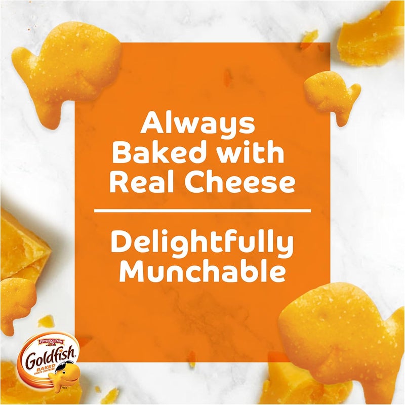 Goldfish Dynamic Duo Variety Pack, Colors Cheddar & Flavor Blasted Xtra Cheddar, Snack Packs, 20 Ct - Image 4