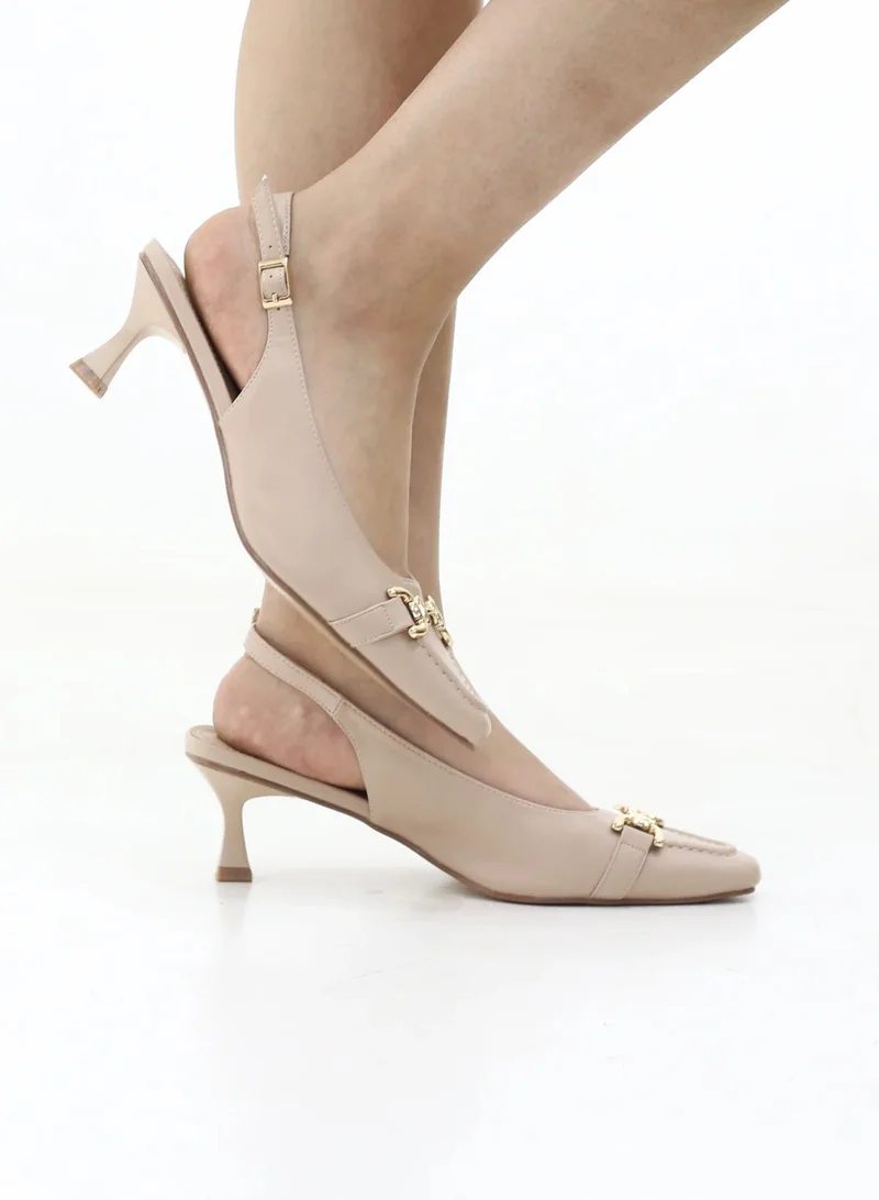 لاماراباريس REMIE LOW KITTEN HEEL WITH SLINGBACK STRAP