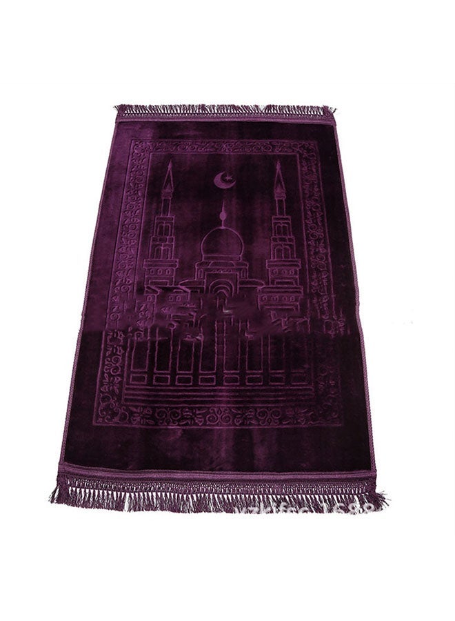 NIBEMINENT Creative Embossing Prayer Mat Purple 70 x 110centimeter