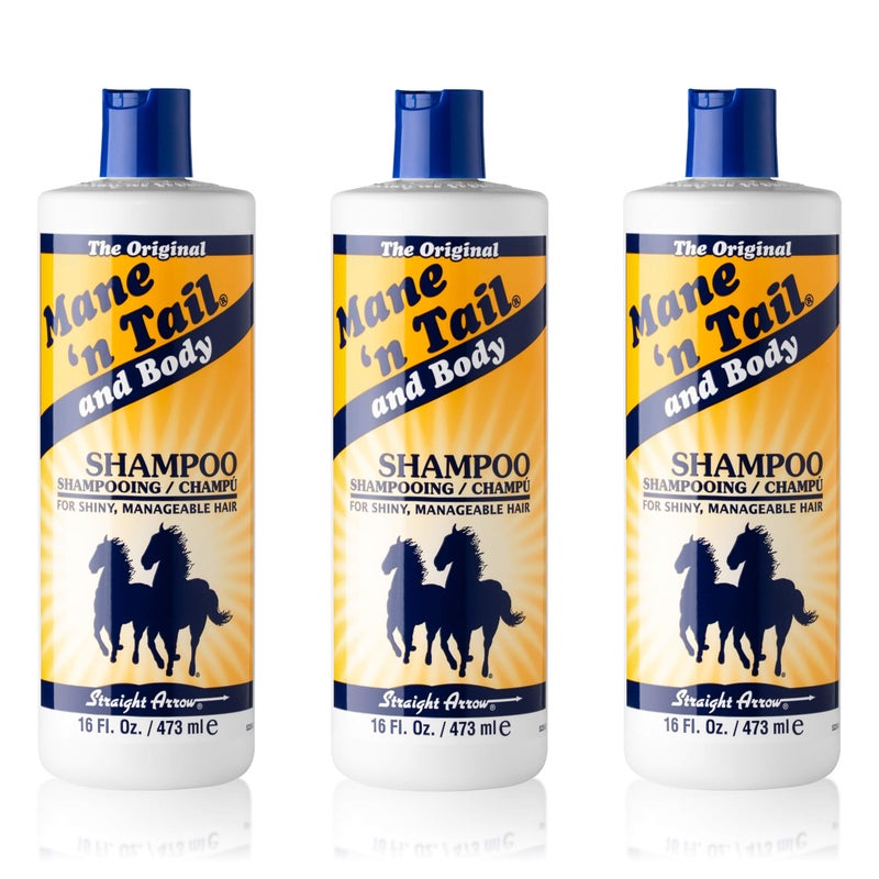 Mane 'n Tail Original Formula For Thicker Fuller Stronger Hair 16 oz (3 pack Shampoo) - Image 1