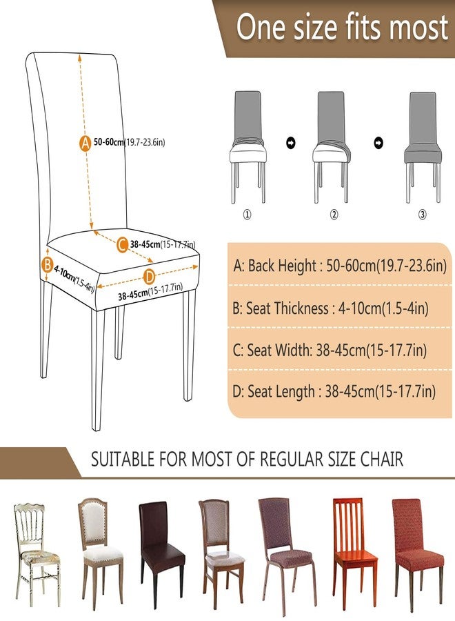Kcldeci Christmas Spandex Chair Covers for Dining Room Set of 4, Gingerbread Cookies Parsons Slipcover Xmas Chair Back Cover Kitchen Stretch Printed Chair Protectors Covers - Image 3