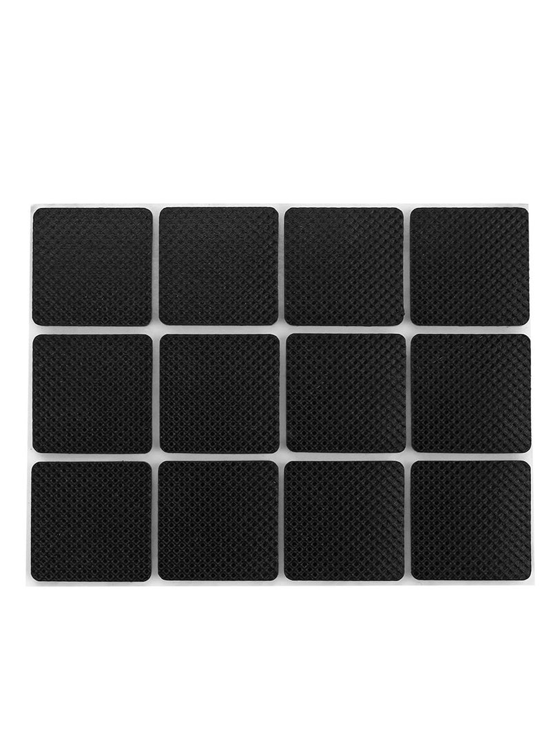 Furniture Pads,48 Pack 4” Furniture Pad,Non Slip Furniture Feet Pads,Rubber Stickers Self-Adhesive Furniture Felt Pads for Fixation in Place Furniture, Chair Legs,Tiled, Laminate - Image 1