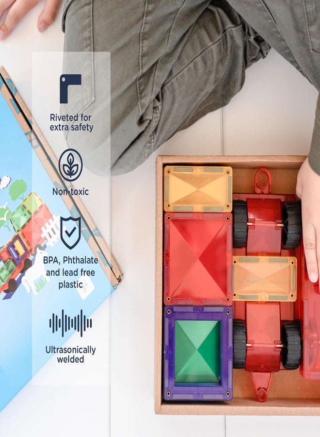 CONNETIX Magnetic Tiles Rainbow Motion Pack, 24 Pieces - Image 3