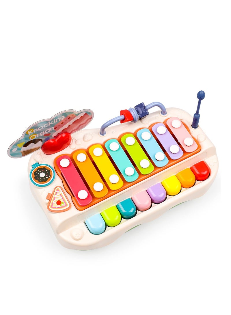 SYOSI Baby Piano Toys, Toddler Musical Instruments Kids Multi-Function Piano, Early Educational Gift for 2 3 4 5 6 Year Old Boys Girls - Image 1
