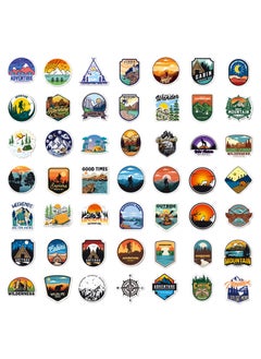 Generic 100pcs Outdoor Camping Hiking Adventure Stickers Wilderness Nature Travel Camper Waterproof Summer Camp Decals for Water Bottle Laptop Decoration for Adults Teens Kids  - Image 3