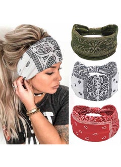 Boho Headbands Wide Turban Knotted Head Bands African Thick Head Wraps Yoga Running Workout Hairbands Hair Scarf Elastic Hair Fashion Accessories For Women And Girls Pack Of 3(Set2) - pzsku/ZC860802A7044337C33ABZ/45/_/1718616028/f1c9ac06-357a-446a-b502-620552931abb