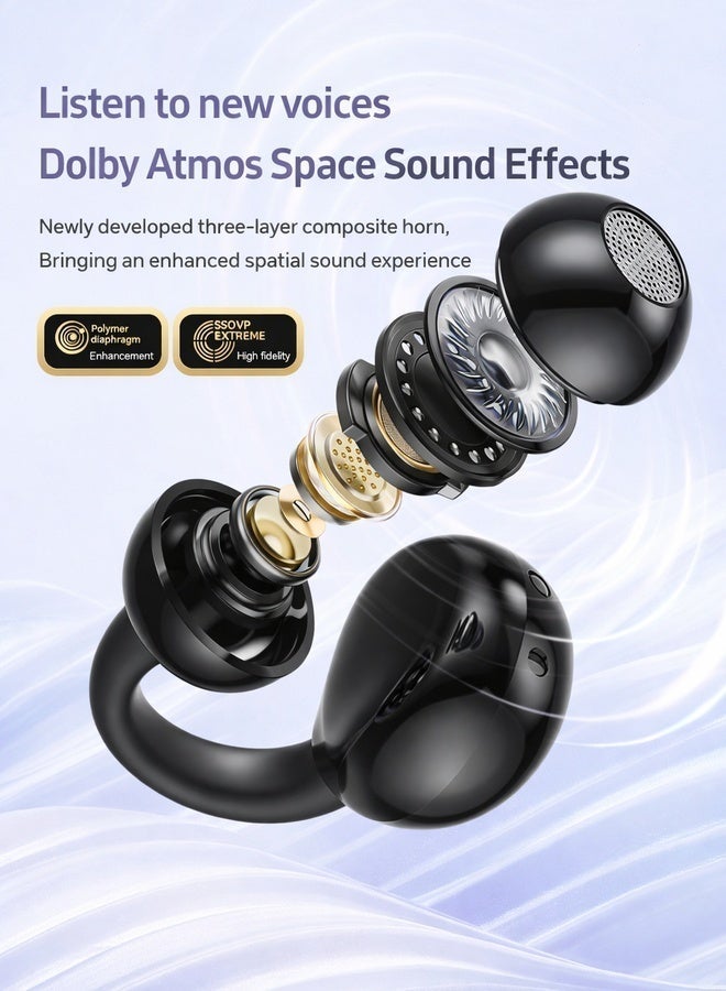 Neyecam Wireless Earbuds with Dolby Atmos, Noise Reduction & Long Battery Life | 5.4 Wireless Chip, Touch Control, Comfortable Silicone Fit - Image 4