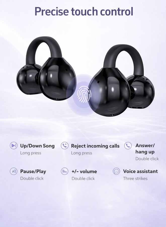 Neyecam Wireless Earbuds with Dolby Atmos, Noise Reduction & Long Battery Life | 5.4 Wireless Chip, Touch Control, Comfortable Silicone Fit - Image 3