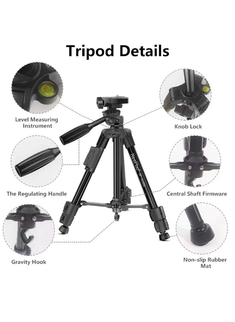NeePho - NP-3160S Extendable Handheld Stabilize Stand Selfie Stick Wired Remote Shutter Multifunction Tripod - Image 1
