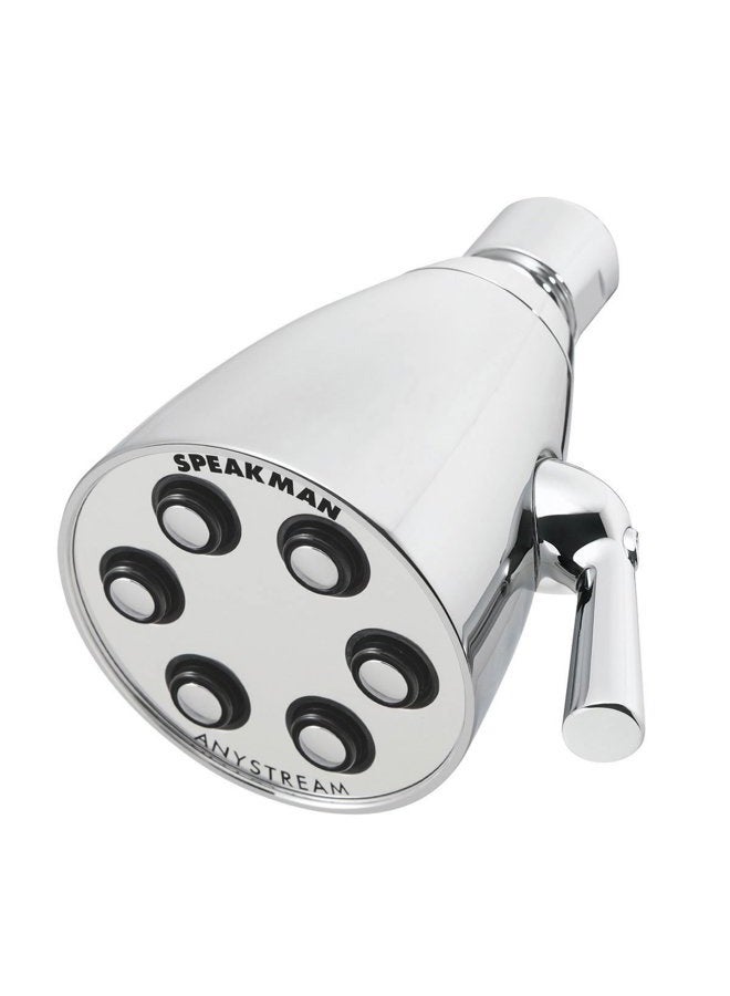 Speakman , Satin S-2252-AB-E2 Signature Brass Icon Anystream Adjustable Shower Head, 2.0 GPM - Image 1