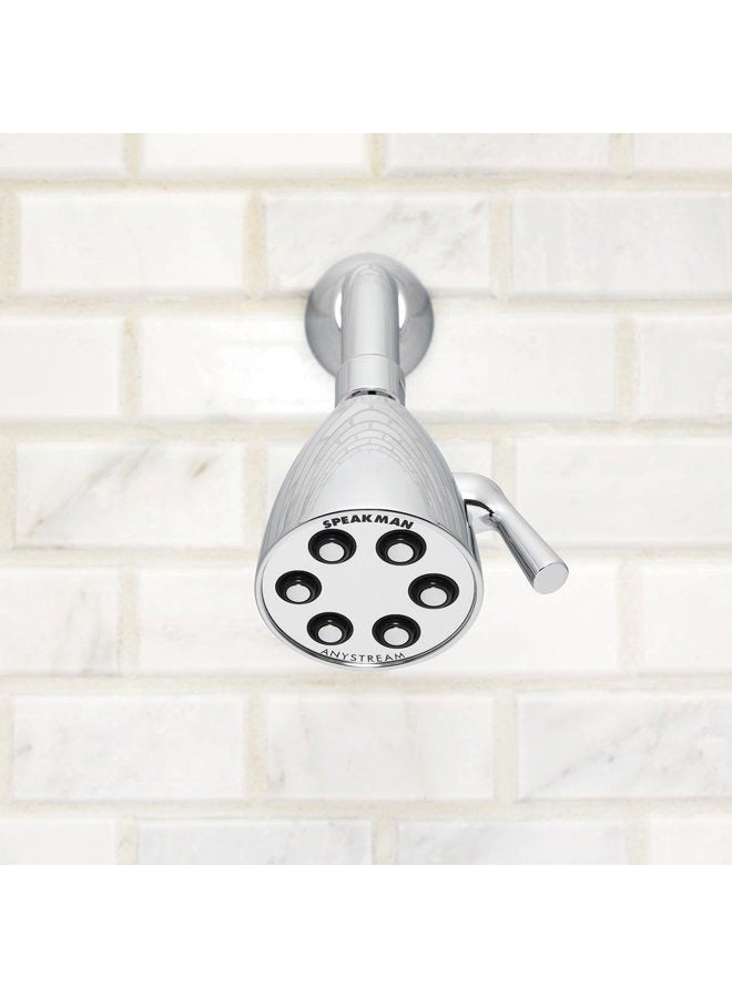 Speakman , Satin S-2252-AB-E2 Signature Brass Icon Anystream Adjustable Shower Head, 2.0 GPM - Image 3